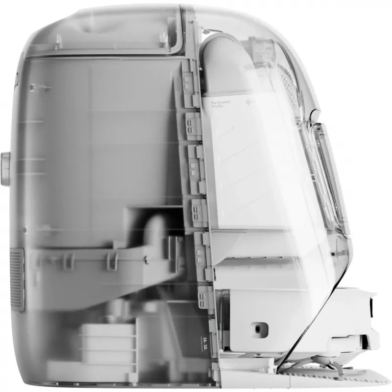 Robot vacuum and wet mop DJI ROMO P (Water Tank Version) — hall/Valge, 0.26 L dust, 4 L clean / 3.2 L dirty water, 5000 mAh aku