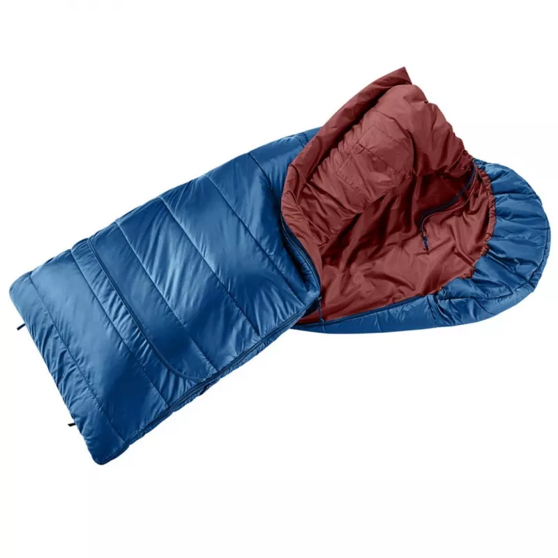 Deuteri laste magamiskott Starlight SQ (130-170 cm) - öösinine/redwood