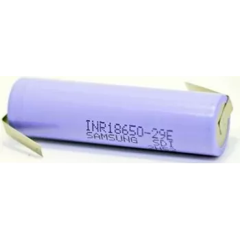 Li‑Ion aku Samsung INR18650‑29E 2900 mAh lame ülaosaga kõrge temperatuuri jaoks