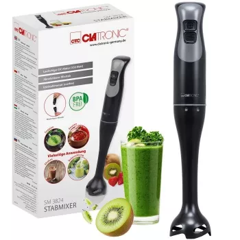 Saumikser CLATRONIC SM 3824 — 600 W, 2 kiirust, roostevabast terasest tera, must