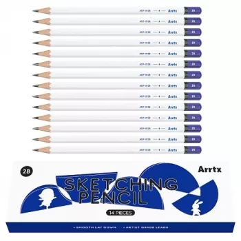 Sketch pencil set Arrtx Drawing 2B, 14 pcs — graphite sketching pencils