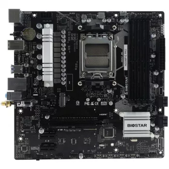 Emaplaat BIOSTAR A620MP-E PRO — AMD A620 microATX, Socket AM5, DDR5, 4 DIMM, max 128 GB, 2.5Gb LAN