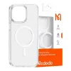 Magnetiline ümbris McDodo iPhone 15 Pro jaoks (läbipaistev)