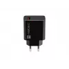 NATEC kiirlaadimisega sise-võrgulaadur Ribera — 18 W (5–15 V, kuni 3 A), 1× USB-A, Huawei FCP/SCP, must