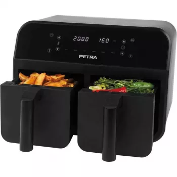 Õhufritüür Petra PT4750BLKVDEEU7, kahekambriline, mahutavus 3,7 L, must