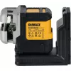 Juhtmevaba mitmejoonega laser DeWalt DCLE14301GB 3×180° ristjoon, 18 V, rohelised jooned, integreeritud Powerstack Li‑Ion aku