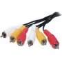 Audio RCA-kaabel ShiverPeaks 40150-2.5 — 3 RCA-pistikut, pikkus 2,5 m