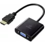 Renkforce RF-4531578 kaabliadapter HDMI VGA - 3,5 mm must (RF-4531578)
