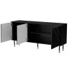 Cama 3D MOUNTAIN kummut 154x40x72 must + kuldne