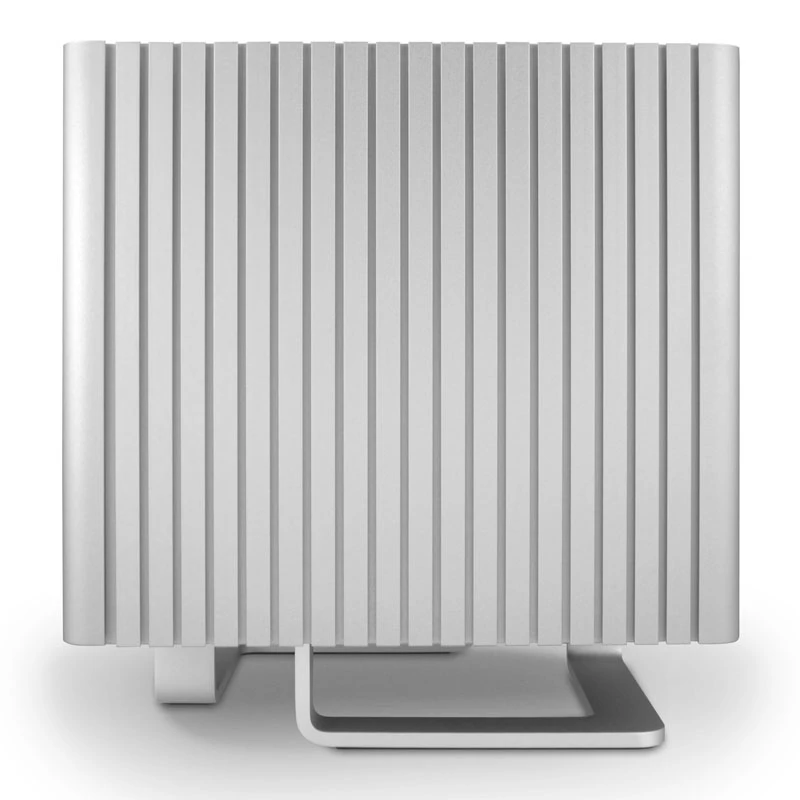 Streacom DB4 ventilaatorita kuubiümbris + Nano 120-vatine toiteplokk - hõbedane