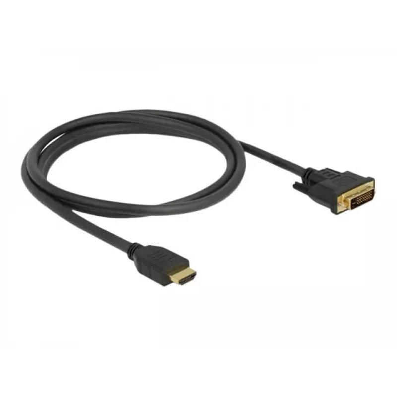 Video kaabli adapter DeLOCK 85653 1,5 m HDMI tüüp A DVI must