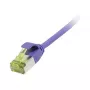 patch-kaabel RJ45, CAT6A 500 MHz, 3 m, lilla, U/FTP, õhuke ümar d=3,8 mm, TPE/LSZH (Superflex), AWG32, Cat.7 toorkaabliga, Synergy 21 (S217396V3)