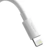 Baseus TZCALZJ-02 mobiiltelefoni kaabel, valge, 1,5 m, USB A – Lightning