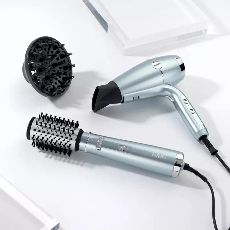 Föön BABYLISS D773DE 2100 W, iooniline, 3 kuumusastet / 2 kiirust, külmõhk, 2 otsikut, metallik