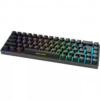 Deltaco GAM-100-DE - 65% - USB + Bluetooth - mehaaniline lüliti - QWERTZ - RGB-LED - Must