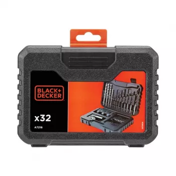 BLACK & DECKER | 32-osaline puurimis- ja kruvikeeramiskomplekt | A7216-XJ