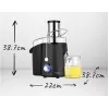 Tsentrifugaalmahlapress Adler AD 4127 — 1000 W, must, mahlanõu, 3,9 kg