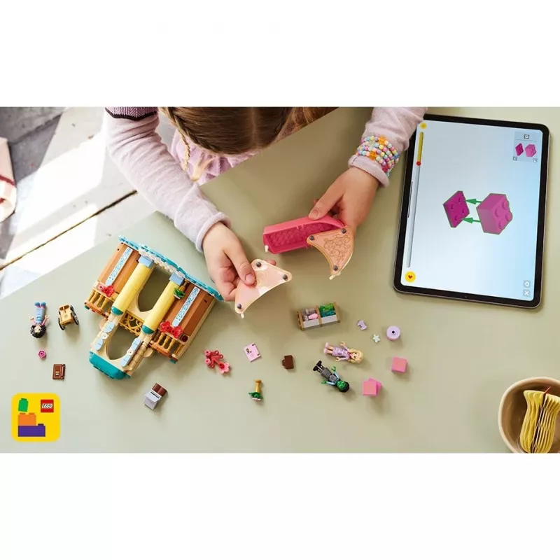 Konstruktsioonimänguasi LEGO komplekt 75681 koos Wickedi, Glinda, Elphaba, Nessarose ja Shizi Ülikooli minifiguuridega