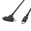 HYPER HyperJuice USB-kaabel USB 2.0 1.5 m USB C USB C/Lightning must