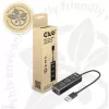 USB jaotur CLUB3D USB 3.2 Gen1 Type-A 3 pordiga ja Gigabit Ethernetiga