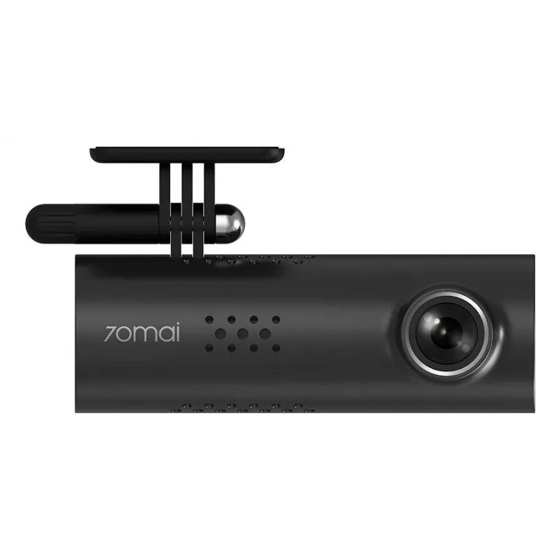 Dashcam 70mai M200 auto kaamera, 1080p Full HD 1920×1080, H.265, 60 fps, 300 mAh aku, Wi‑Fi, microSD kuni 128 GB, ava f/1.8, must