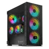 SAVIO arvutikorpus Raptor X1 ARGB klaas/võrk must