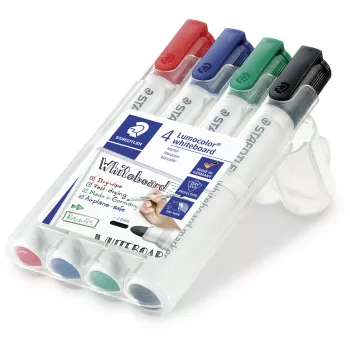 Marker Staedtler Lumocolor 351 WP4 Bullet-tüüpi otsik Must Sinine Roheline Punane
