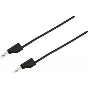 VOLTCRAFT katsejuhe [pistik 4 mm - pistik 4 mm] 1 m must MSB-300 (MSB-300-1-SW)
