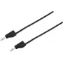 VOLTCRAFT katsejuhe [pistik 4 mm - pistik 4 mm] 1 m must MSB-300 (MSB-300-1-SW)