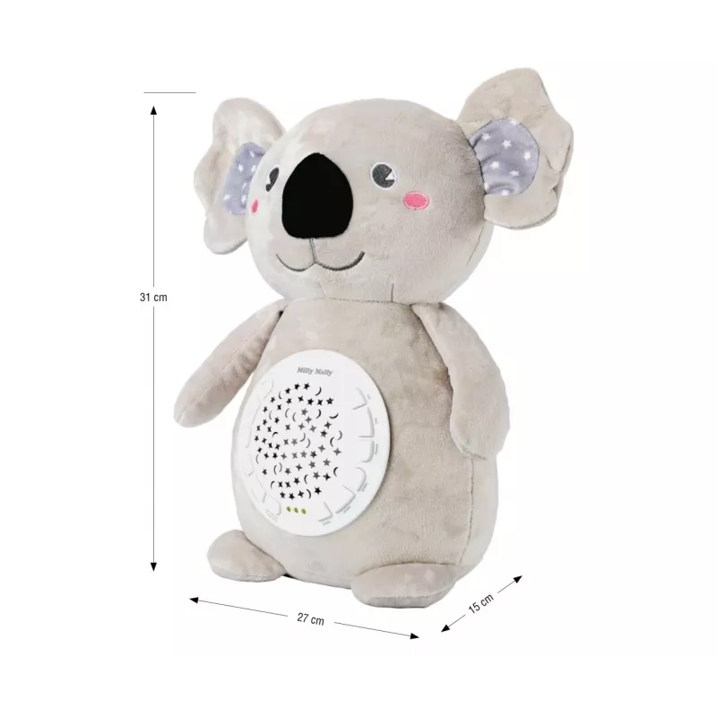 Pehme projektormänguasi Milly Mally Koala projektor pehme mänguasi mudel 5661