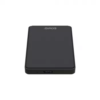 HDD/SSD korpus SAVIO AK-65 Must 2,5-tolline SATA USB 3.0 5 Gbit/s Mikro-USB