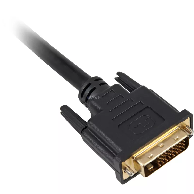 DVI-kaabel Sharkoon DVI-D/DVI-D (24+1) 1 m