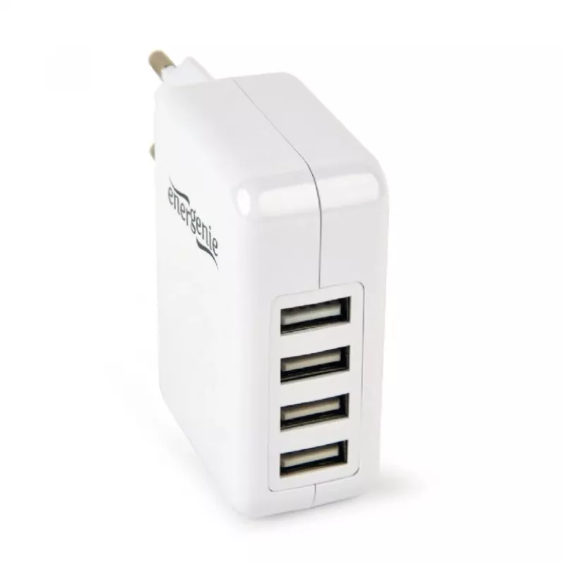 Universaalne USB-laadija valge/4-porti EG-U4AC-02 GEMBIRD