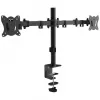 Kahe monitori lauakinnitus MONTIS Dual Monitor Mount Everest MT015, 13–27 tolli, 2 kätt, max 16 kg, VESA 75x75–100x100, must