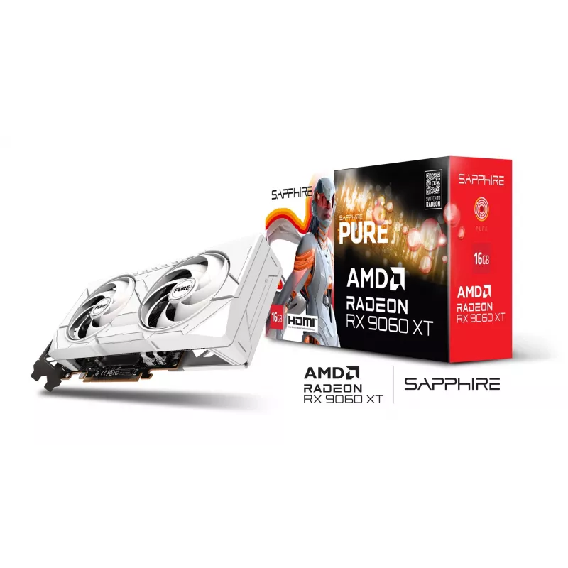 SAPPHIRE PURE Radeon RX 9060 XT Gaming OC 16GB graafikakaart