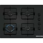 Sisseehitatav gaasipliit Bosch Serie 2 POP6B6K30 60 cm, 4 gaasitsooni, must klaaskeraamika, pöördnupud