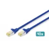 Võrgukaabel Digitus CAT 6A S/FTP RJ-45 0,25 m sinine