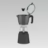Moka pot Maestro MR-1666-6-Must — manuaalne pliidil kasutatav kohvimasin, 6 tassi, 300 ml, must alumiinium