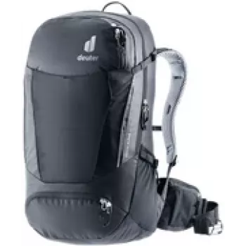 Seljakott DEUTER Trans Alpine 32 EL — 32 L, ergonoomiline sõidu-/pendeldamiskott, must