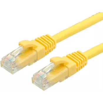 VALUE – patch-kaabel – RJ-45 (M) RJ-45-le (M) – 1,5 m – UTP – CAT 6a – Vormitud – Kollane, RAL 1004 (21.99.1482)