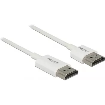 HDMI-kaabel DeLOCK 85138 3 m tüüp A isane isasele valge