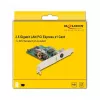 DeLOCK 90760 Sisemine võrgukaart 2500 Mbit/s PCI Express Juhtmega