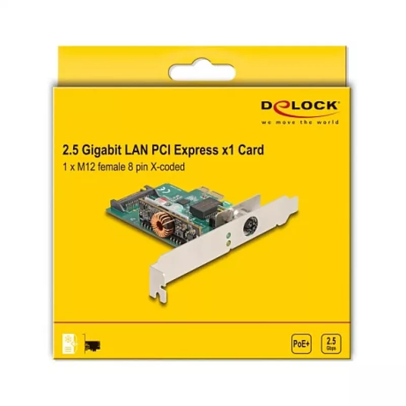 DeLOCK 90760 Sisemine võrgukaart 2500 Mbit/s PCI Express Juhtmega