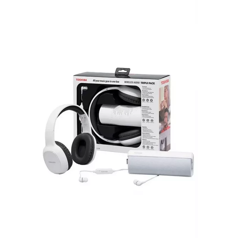 Kõrvaklapid Toshiba Wireless Audio Triple Pack HSP-3P19 valge