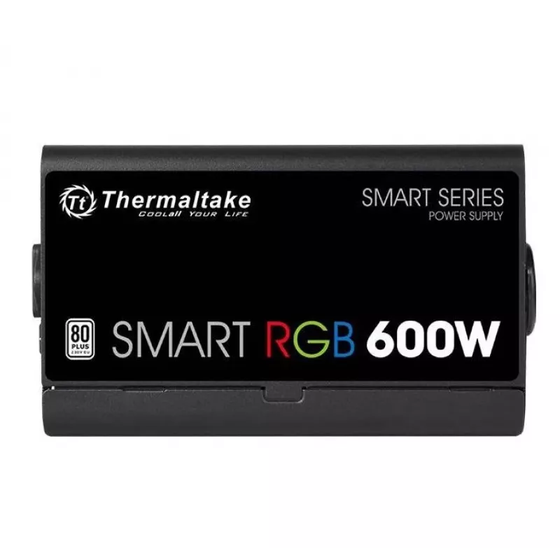 Thermaltake SMART RGB PS-SPR-0600NHSAWE-1 - Toiteplokk (sisemine) - ATX12V 2.3 - 80 PLUS - AC 230 V - 600 W - aktiivne PFC - must