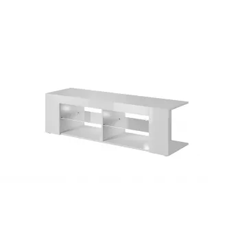 Cama TV-kapp RTV TEXAS 50/134/40 valge/valge läikiv
