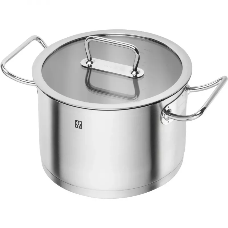 Keedunõude komplekt ZWILLING 65120-005-0 — 5-osaline roostevabast terasest kastrulite komplekt, kaantega, ahju- ja nõudepesumasinakindel, mittenakkuva kattega, max 200°C