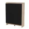 Cama PORTO kummut 100x38x130 tamm/must