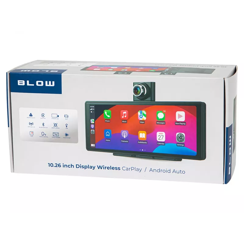Multimeediajaam BLOW Wireless CarPlay5.0 mudel 78-430# — sõidukisisene juhtmevaba Apple CarPlay multimeediaseade