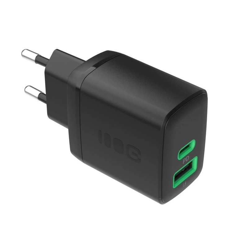 Laadija roheline Cell PowerSource Duo30 – 1× USB-A, 1× USB-C, 3A